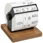 Calendrier be vintage 15x15, 5cm bois atmosphera crateur d'intrieur