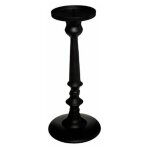 Bougeoir en mtal 'romance' 31cm noir