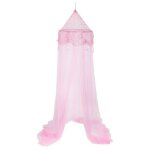 Ciel de lit demoiselle 60x250cm rose
