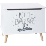 Atmosphera - coffre enfant blanc bois blanc 58x38cm créateur d'intérieur Atmosphera - coffre enfant blanc bois blanc 58x38cm créateur d'intérieur