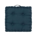 Coussin de sol 'dorian' 40x40cm bleu �g�en