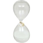 Sablier en verre floral h20cm - atmosphera créateur d'intérieur Sablier en verre floral h20cm - atmosphera créateur d'intérieur