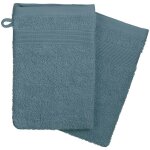 Lot de 2 gants de toilette praia bleu orage 15x21cm atmosphera crateur d'intrieur