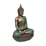 Bouddha vintage 'anju' 43cm bleu & bronze