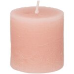 Lot de 4 bougies rustiques rose clair 60g atmosphera créateur d'intérieur Lot de 4 bougies rustiques rose clair 60g atmosphera créateur d'intérieur
