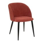 Atmosphera - fauteuil celeste velours ctel rose terracotta crateur d'intrieur
