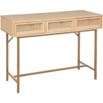 Atmosphera - console 3 tiroirs rayo cannage rotin l110cm cr�ateur d'int�rieur