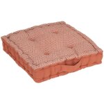 Coussin de sol au style gomtrique terracotta 40x40 cm