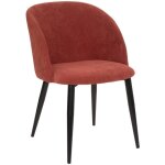 Atmosphera - fauteuil celeste velours ctel rose terracotta crateur d'intrieur