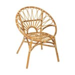 Atmosphera - fauteuil en rotin 'idylle folk' 84cm naturel