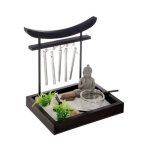 Atmosphera - jardin zen 'grelots' 16cm noir