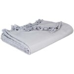 Jeté de lit en coton gris clair 160x220 cm atmosphera couvre - lit élégant et confortable pour une décoration ... Jeté de lit en coton gris clair 160x220 cm atmosphera couvre - lit élégant et confortable pour une décoration ...