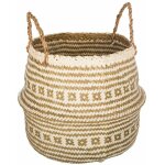 Atmosphera - panier en osier pliable - d 35 x h 40 cm - marron - livraison gratuite