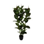 Plante artificielle 'ficus robusta' 120cm vert Plante artificielle 'ficus robusta' 120cm vert