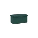Pouf pliant double tess 76x38cm vert c�dre atmosphera cr�ateur d'int�rieur