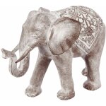 Atmosphera - statue �l�phant jade effet blanchi h30cm cr�ateur d'int�rieur