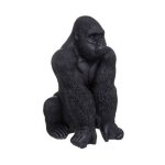 Atmosphera - statuette d�co 'gorille en r�sine' 67cm noir