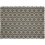 Tapis imprim� style losanges beige fonc� 170x120 cm