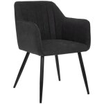 Atmosphera - fauteuil de diner visoca noir