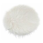 Galette de chaise d�co 'loso' 32cm ivoire