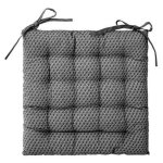 Galette de chaise 'otto' 38x38cm gris