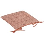Coussin de chaise otto en coton terracotta - rose - 38x38 cm atmosphera crateur d'intrieur
