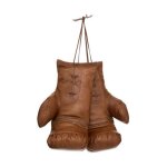 Atmosphera - gants de boxe en cuir 'loft' 25cm marron caramel Atmosphera - gants de boxe en cuir 'loft' 25cm marron caramel