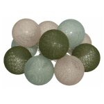 Guirlande led 10 boules 'army' 165cm multicolore
