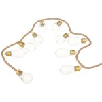 Guirlande led 10 boules pile transparent l165cm atmosphera cr�ateur d'int�rieur