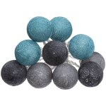 Atmosphera - guirlande led pile 10 boules winter d6 cr�ateur d'int�rieur