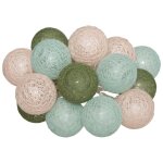 Guirlande led pile 16 boules army d3, 5cm atmosphera cr�ateur d'int�rieur