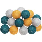 Guirlande led pile 16 boules tropi d3, 5cm atmosphera cr�ateur d'int�rieur