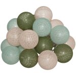 Atmosphera - guirlande led secteur 20 boules army d6 cr�ateur d'int�rieur