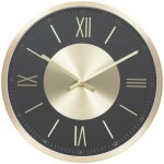 Horloge ariana en m�tal d30, 4cm dor� atmosphera cr�ateur d'int�rieur