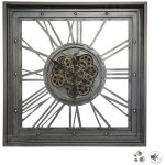 Atmosphera - horloge mcanisme mtal 80x80cm crateur d'intrieur