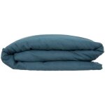 Atmosphera - housse de couette linah lin lav� bleu canard 260x240cm cr�ateur d'int�rieur