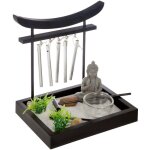 Atmosphera - jardin zen à grelots avec figurines + photophore et accessoires - noir - l 15 x h 16, 5 ... Atmosphera - jardin zen à grelots avec figurines + photophore et accessoires - noir - l 15 x h 16, 5 ...