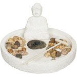 Atmosphera - jardin zen wasila blanc d18cm crateur d'intrieur