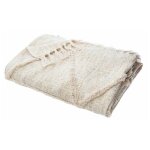 Jet de lit 'slub' 130x180cm beige