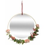 Atmosphera - miroir rond - l 36 cm x h 34 cm - po�sie � l'anglaise - livraison gratuite