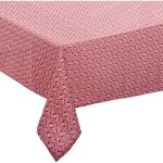 Atmosphera - nappe anti - taches en tissu imprim� olia rose 140 x 240 cm ? livraison gratuite