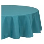 Nappe antitache ronde 'unie' 180cm bleu canard