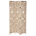 Atmosphera - paravent d�co en bois 'palm' 165cm beige