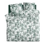 Parure de lit 3 pi�ces 'joie tropik' 240x220cm vert