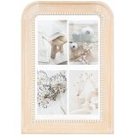 Cadre p�le - m�le en bois de pin 4 photos 'elena' - beige - l 31 x p 2, 5 x h 44 cm - livraison gratuite ...