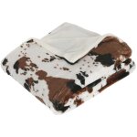 Atmosphera - plaid 3d g�o fausse fourrure blanc 130x160cm cr�ateur d'int�rieur