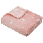 Plaid enfant rose clair 125x150cm atmosphera crateur d'intrieur