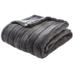 Atmosphera - plaid manoir fausse fourrure gris ardoise 120x160cm créateur d'intérieur Atmosphera - plaid manoir fausse fourrure gris ardoise 120x160cm créateur d'intérieur