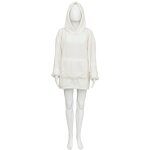 Plaid sweat capuche flanelle teddy blanc taille unique atmosphera cr�ateur d'int�rieur