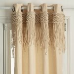Atmosphera - rideau � ?illets 140x260 macram� ritual